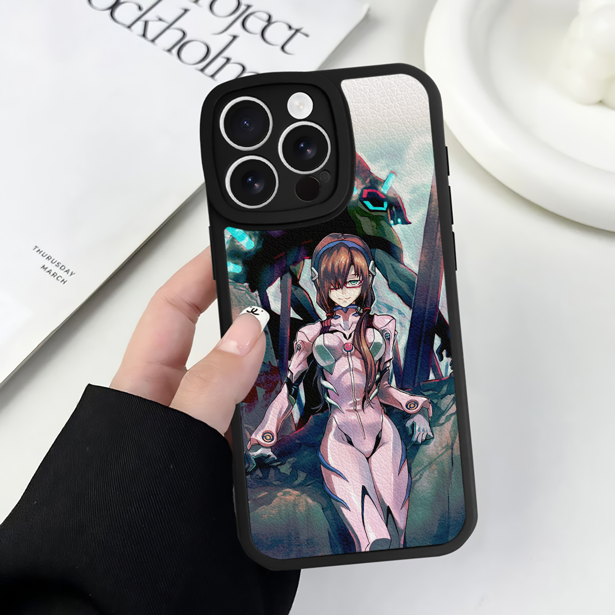 （画像用） EVA 新世紀エヴァンゲリオン 【iPhone 16シリーズ対応】シリコンスマホケース（レザー調） 材質：シリコン